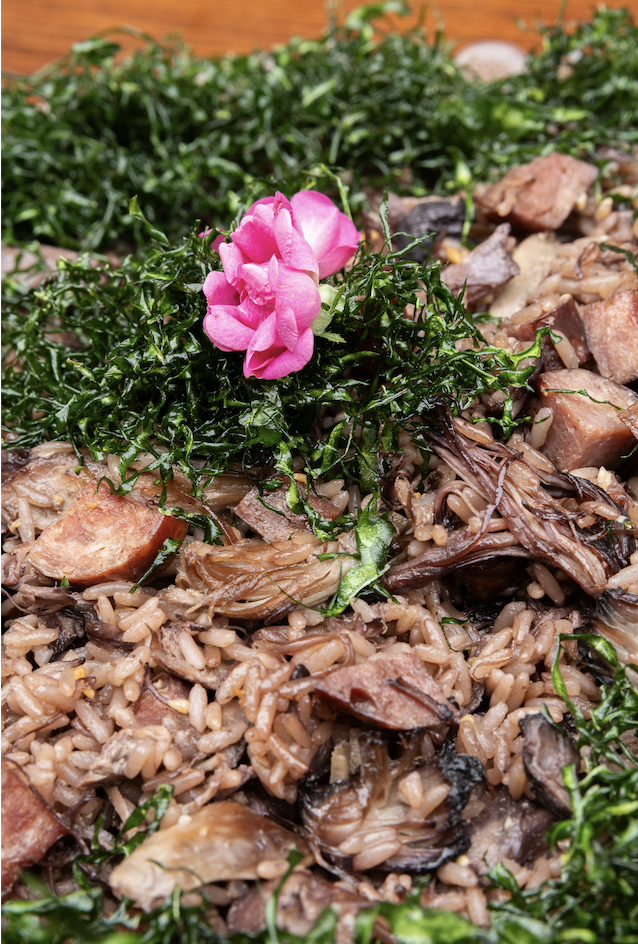 – Arroz de pato com couve crocante
